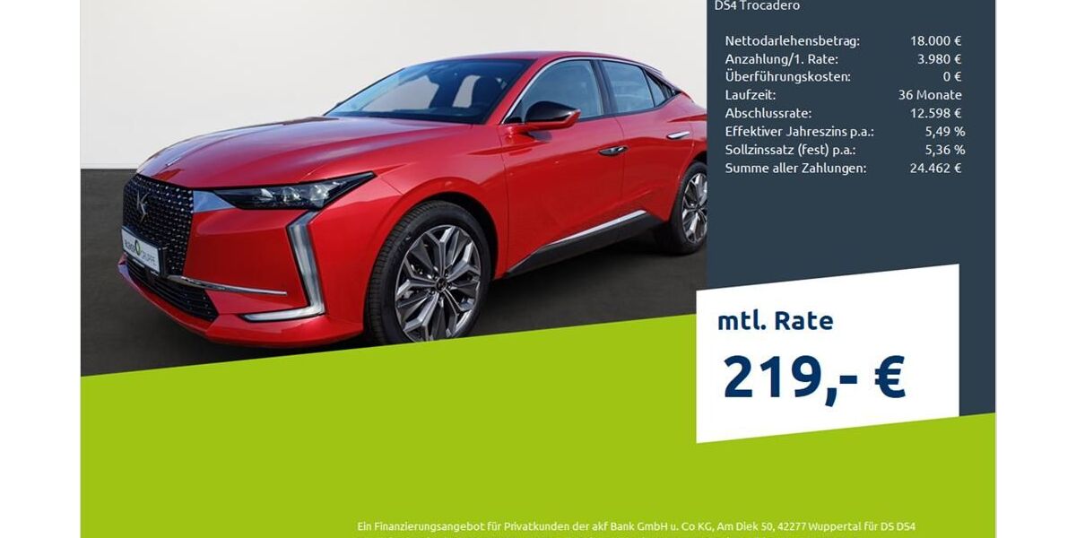 DS Automobiles DS4 9.954 km 21.580 &euro; Dortmund 44263