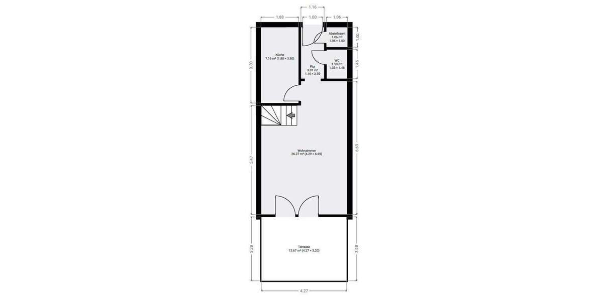 Reihenmittelhaus Oberhausen Altstadt-Mitte - 5 Zimmer, 112 m&sup2;, 399.900&euro; | Angebot:25678702