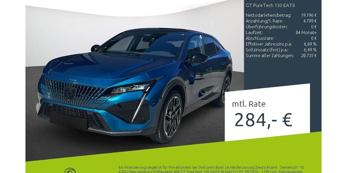 Peugeot 408 50.515 km 23.799 &euro; Dülmen 48249