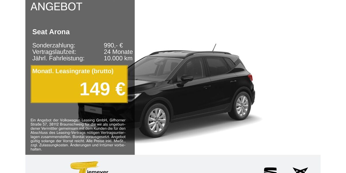 Seat Arona 17.303 km 22.130 &euro; Recklinghausen 45663