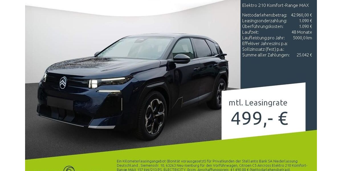 Citroen C5 Aircross 7.269 km 42.960 &euro; Dülmen 48249