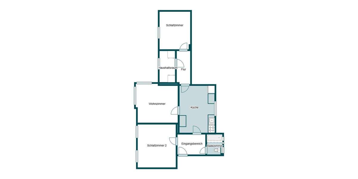 Etagenwohnung Hattingen Niederbonsfeld - 3 Zimmer, 83 m&sup2;, 149.000&euro; | Angebot:25717121