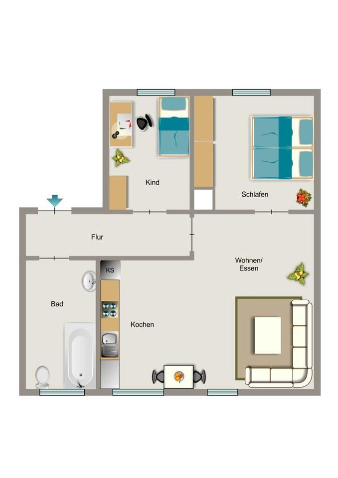 Vier Wände zum Wohlfühlen. zimmer