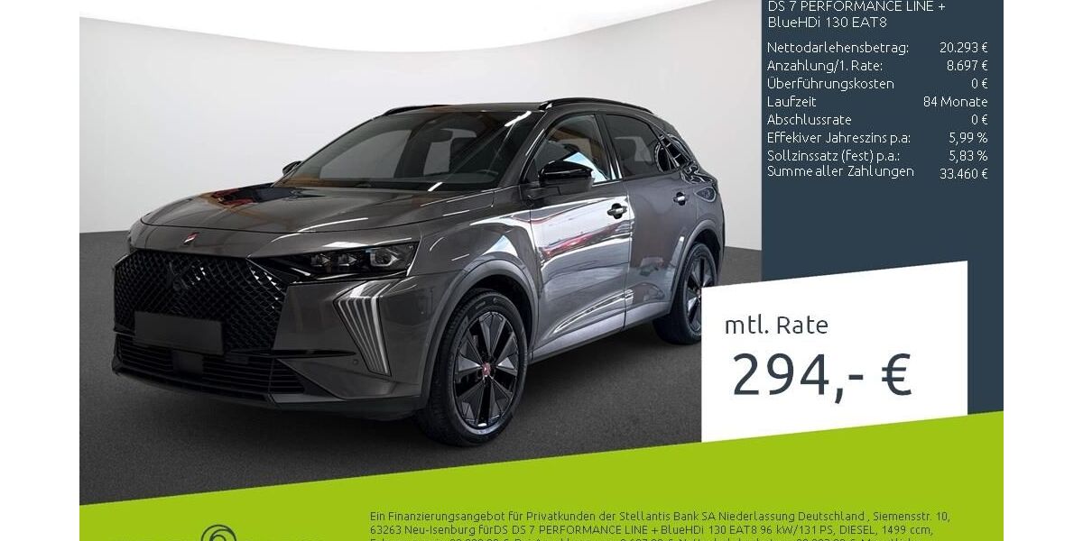 DS Automobiles DS7 (Crossback) 28.370 km 28.337 &euro; Dülmen 48249