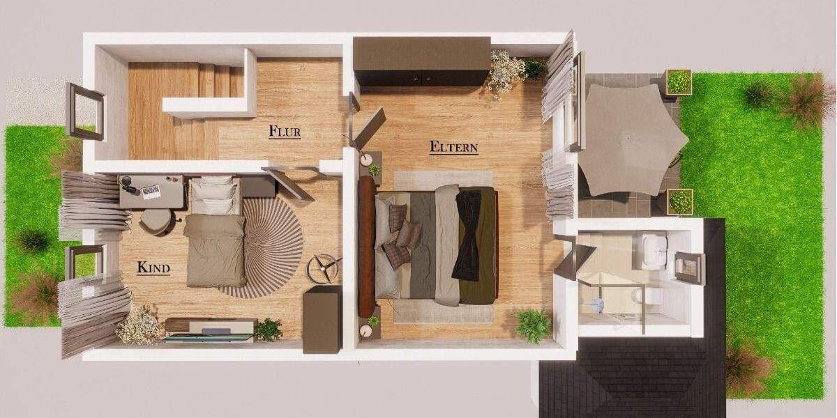 Reihenmittelhaus Herten Bertlich - 3 Zimmer, 86 m&sup2;, 175.500&euro; | Angebot:24303143