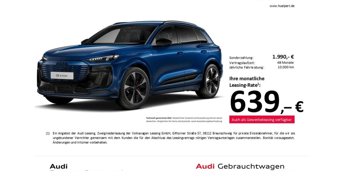 Audi Q6 e-tron 9.627 km 69.388 &euro; Dortmund 44143