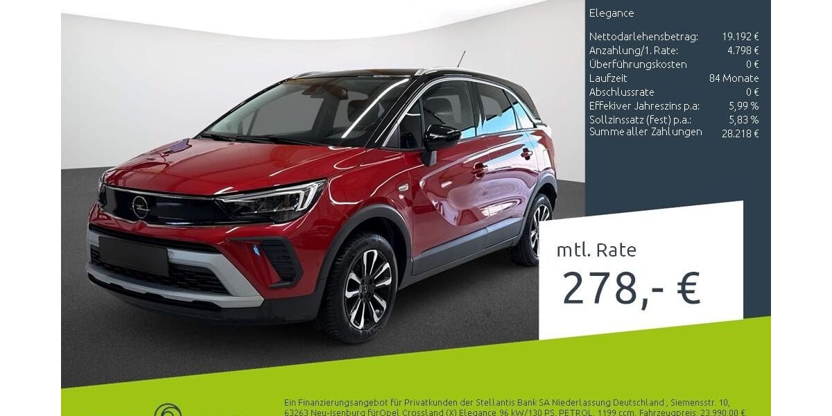 Opel Crossland (X) 26.823 km 23.540 &euro; Dülmen 48249