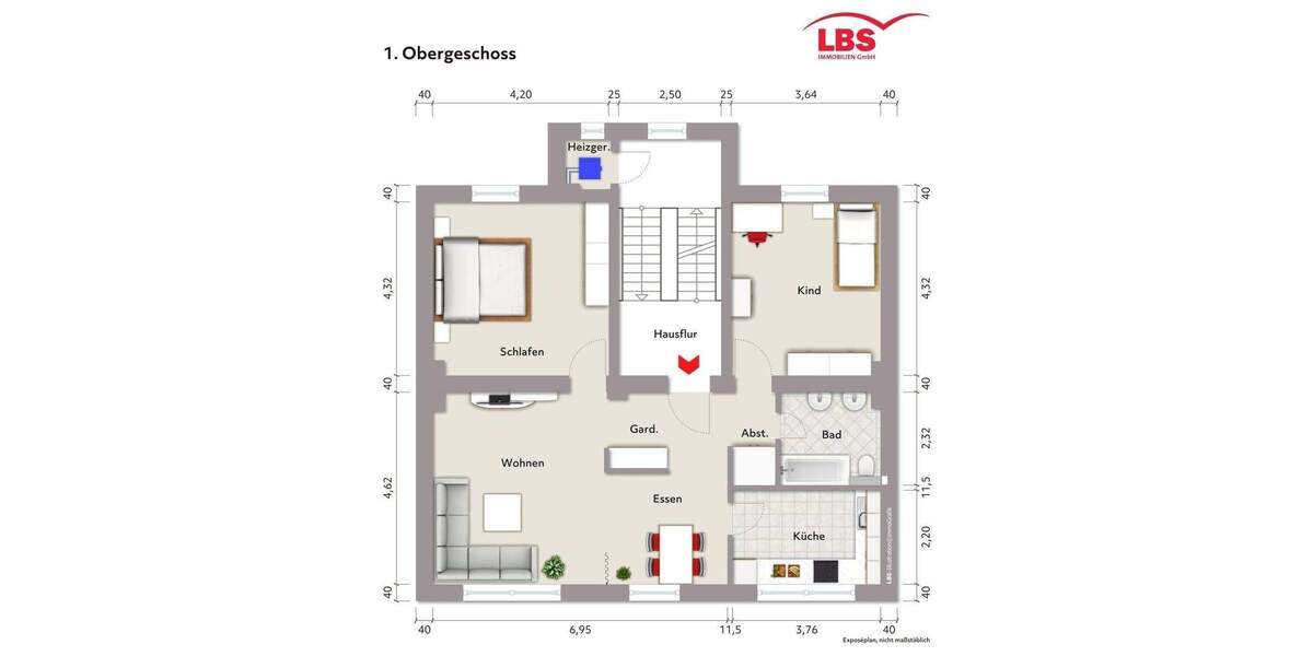 Etagenwohnung Recklinghausen König-Ludwig - 5 Zimmer, 131 m&sup2;, 130.000&euro; | Angebot:24406936