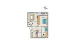Etagenwohnung Herten - 3.5 Zimmer, 64 m&sup2;, 520&euro; | Angebot:22305157