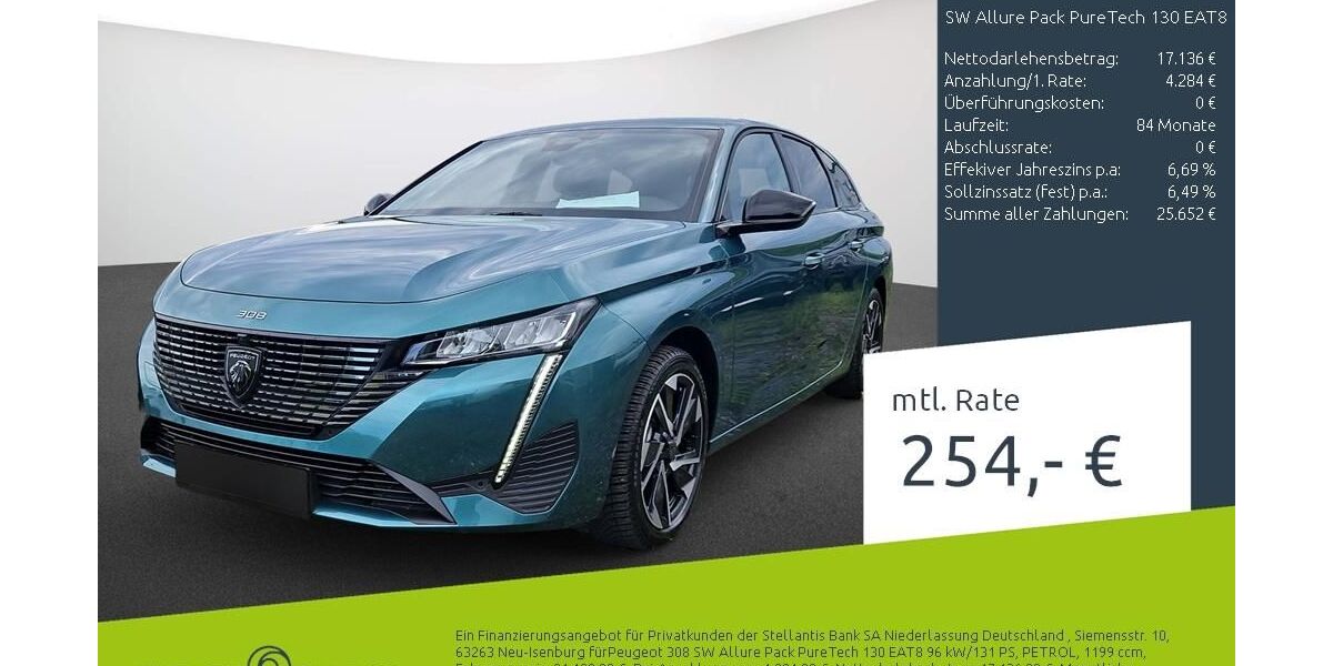 Peugeot 308 15.860 km 20.540 &euro; Dülmen 48249