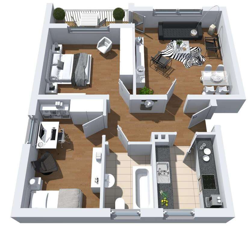 Wohnung zum Mieten in Herne 509 € 64 m² 3 zimmer