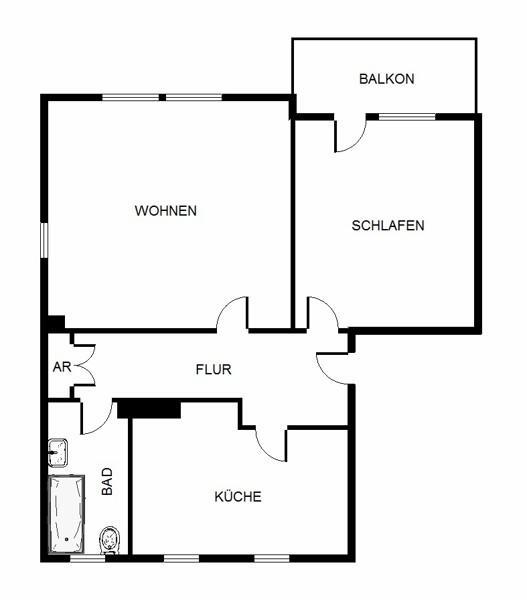 Großzügige,renovierte 2-Zimmer-Wohnung mit Balkon in Frohnhausen! zimmer