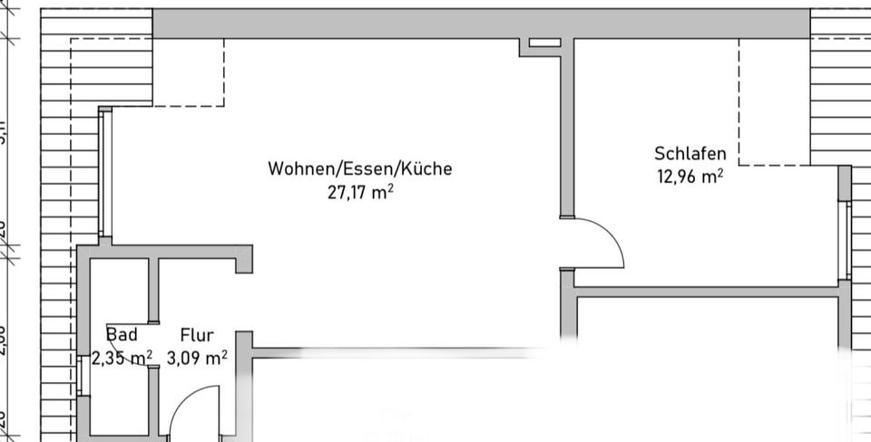 Dachgeschoßwohnung Marl Alt-Marl - 2 Zimmer, 45 m&sup2;, 650&euro; | Angebot:24351916