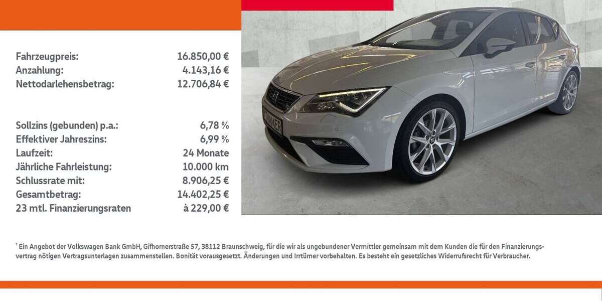 Seat Leon 74.746 km 16.850 &euro; Dülmen 48249