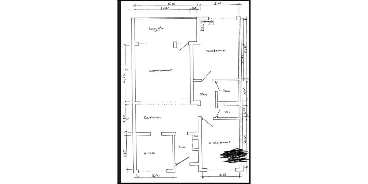 Etagenwohnung Dorsten - 3.5 Zimmer, 87 m&sup2;, 690&euro; | Angebot:25457236