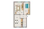 Etagenwohnung Lünen Brambauer - 2.5 Zimmer, 53 m&sup2;, 502&euro; | Angebot:26672537