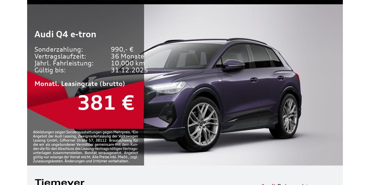 Audi Q4 e-tron 9.671 km 43.990 &euro; Dorsten 46284