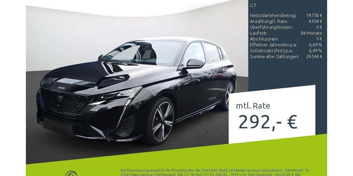 Peugeot 308 66.949 km 24.670 &euro; Dülmen 48249