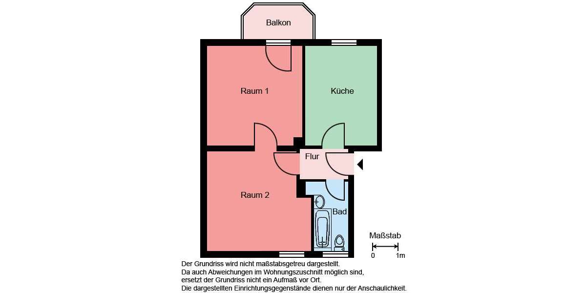 Etagenwohnung Castrop-Rauxel Rauxel - 2 Zimmer, 52 m&sup2;, 459&euro; | Angebot:27147609