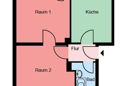Wohnung Castrop-Rauxel Rauxel - 2 Zimmer, 52 m&sup2;, 459&euro; | Angebot:27147609