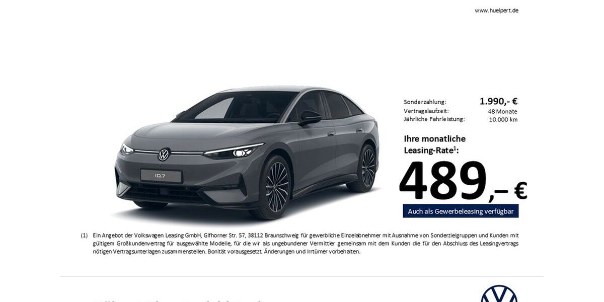VW ID.7 4.180 km 51.888 &euro; Dortmund 44379
