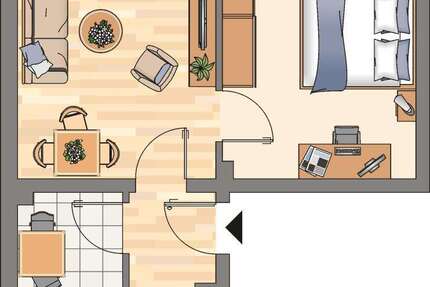 Wohnung zum Mieten in Dortmund 411 € 45.26 m² 2 zimmer