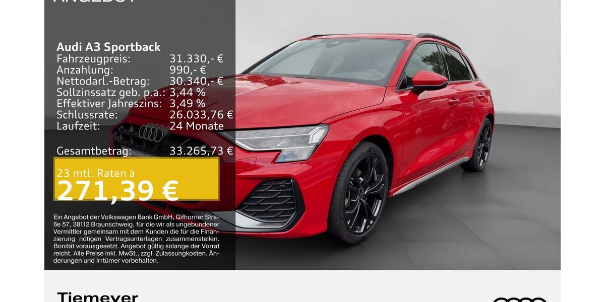 Audi A3 3.820 km 28.980 &euro; Dorsten 46284