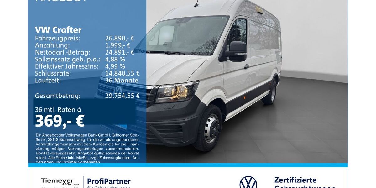 VW Crafter 30.430 km 25.740 &euro; Recklinghausen 45663