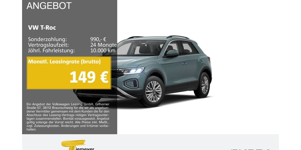 VW T-Roc 16.288 km 21.490 &euro; Bochum 44809