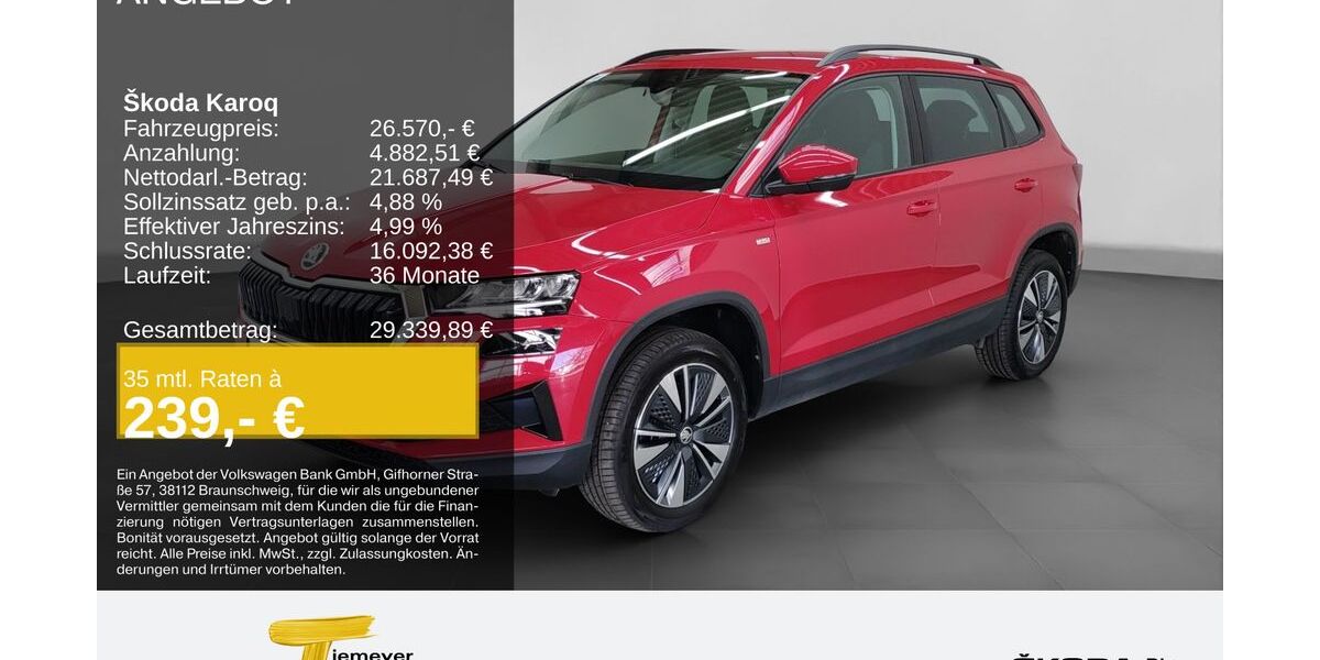 Skoda Karoq 44.698 km 25.970 &euro; Bochum 44809