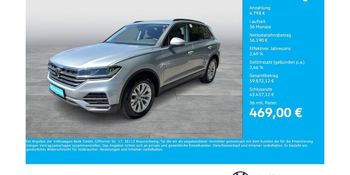 VW Touareg 5.763 km 59.988 &euro; Dortmund 44379