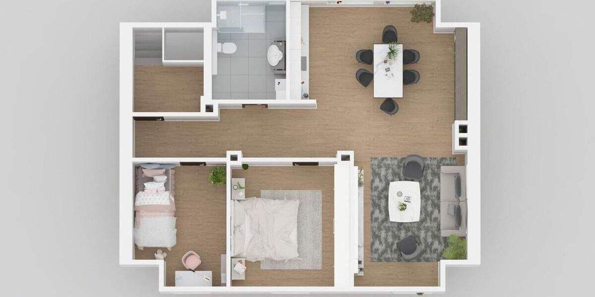 Etagenwohnung Gelsenkirchen Bismarck - 3 Zimmer, 80 m&sup2;, 181.440&euro; | Angebot:24708779