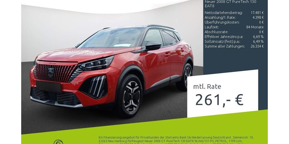 Peugeot 2008 26.159 km 21.830 &euro; Dülmen 48249