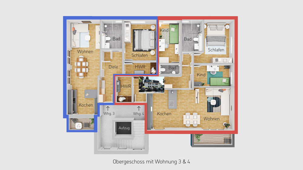 Etagenwohnung Witten Mitte - 4 Zimmer, 100 m&sup2;, 399.990&euro; | Angebot:24544878