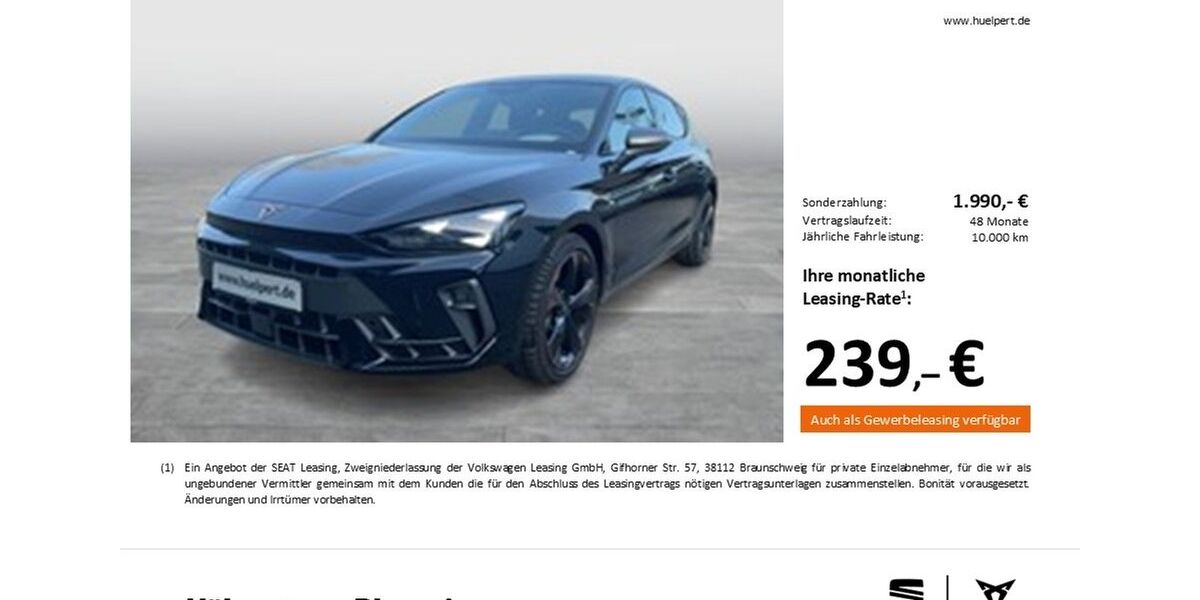 Cupra Leon 1.991 km 30.826 &euro; Dortmund 44269