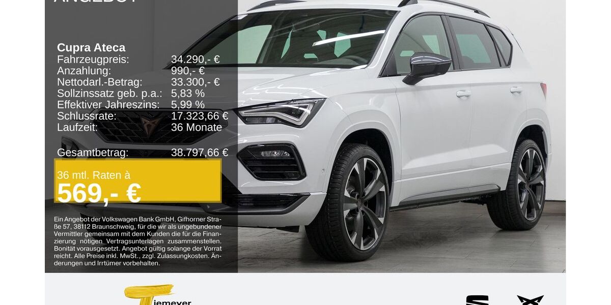 Cupra Ateca 6.990 km 33.580 &euro; Recklinghausen 45663