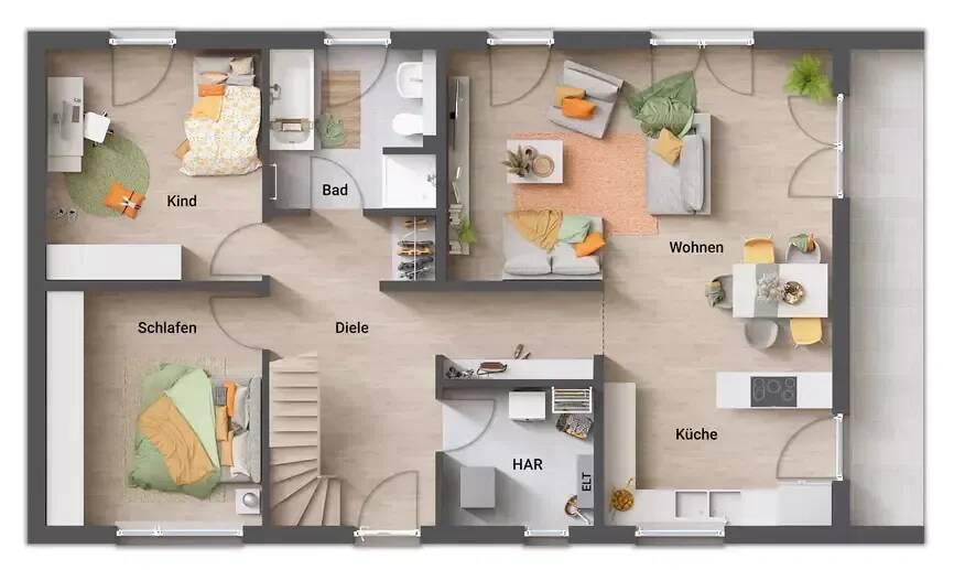 Bungalow Waltrop - 3 Zimmer, 100 m&sup2;, 332.210&euro; | Angebot:24111920