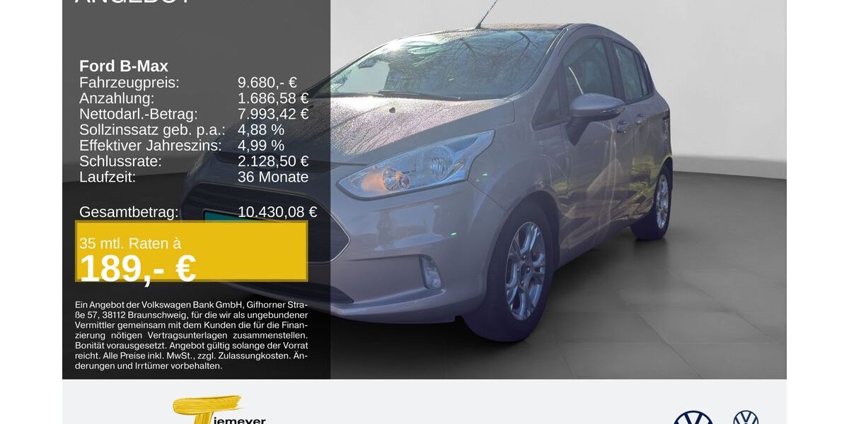 Ford B-Max 65.307 km 8.880 &euro; Castrop-Rauxel 44575
