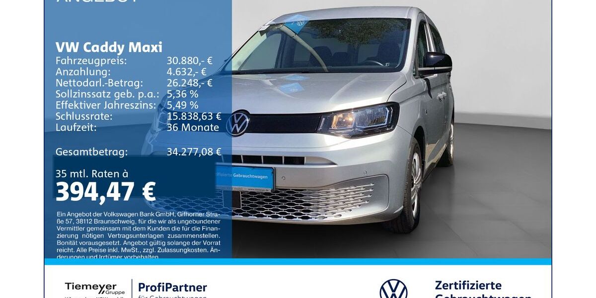 VW Caddy 20.170 km 29.910 &euro; Recklinghausen 45663