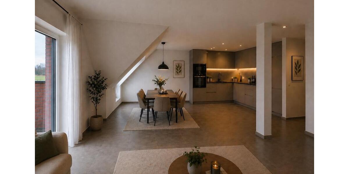 Dachgeschoßwohnung Heiden - 3 Zimmer, 106 m&sup2;, 1.325&euro; | Angebot:26323617