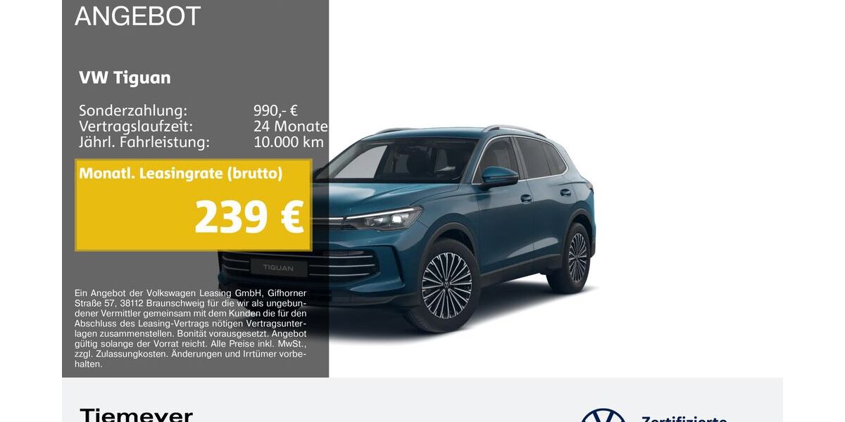 VW Tiguan 12.733 km 36.590 &euro; Bochum 44892