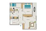 Erdgeschoßwohnung Herten - 3.5 Zimmer, 62 m&sup2;, 524&euro; | Angebot:25175724