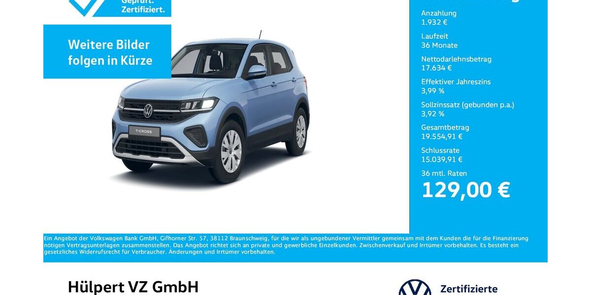 VW T-Cross 11.384 km 19.511 &euro; Dortmund 44141