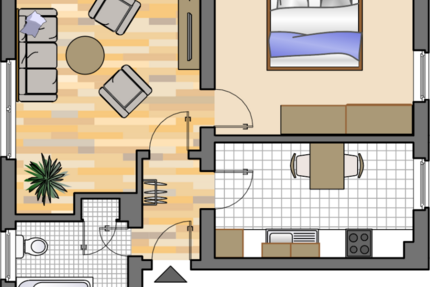 Wohnung Herten Paschenberg - 2 Zimmer, 46 m&sup2;, 389&euro; | Angebot:25272540