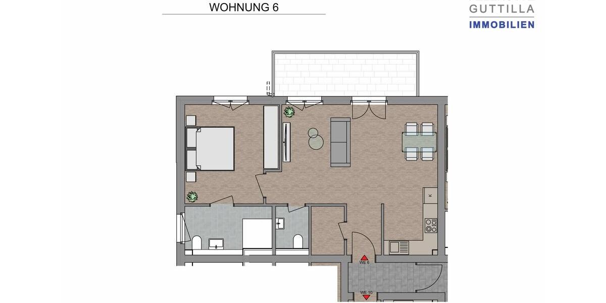 Exkusive 2 Zimmer Etagenwohnung zur Miete-Erstbezug 2 zimmer