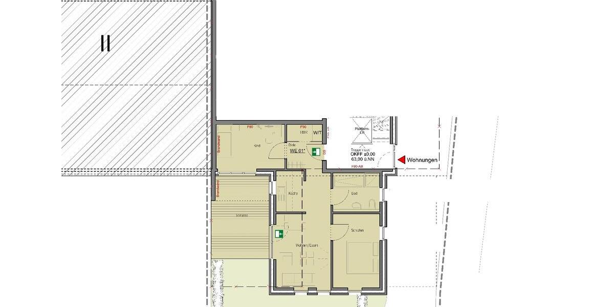 Erdgeschoßwohnung Dülmen - 3 Zimmer, 67 m&sup2;, 990&euro; | Angebot:26315035
