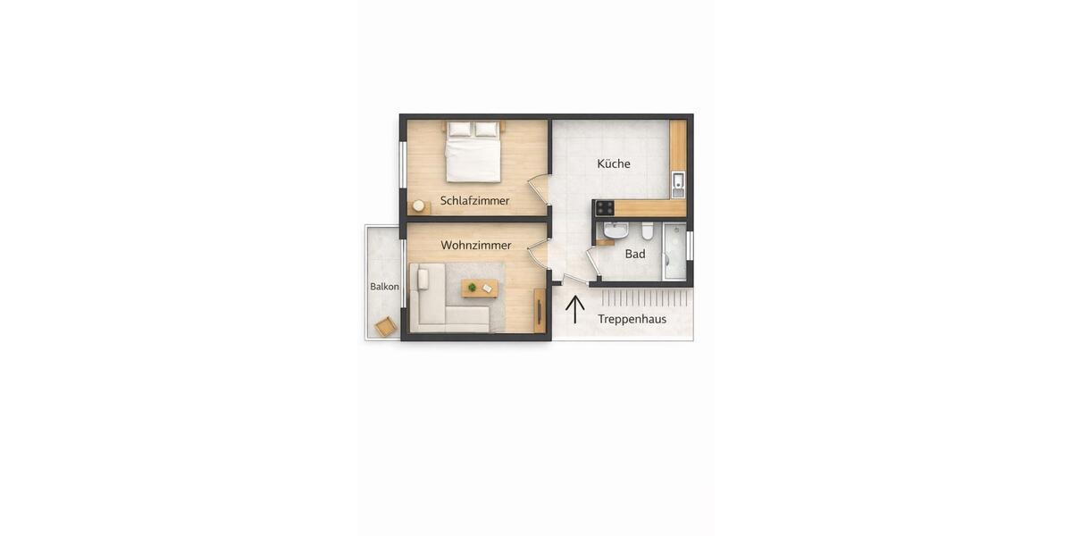 Etagenwohnung Bochum Bochum-Südwest - 2 Zimmer, 45 m&sup2;, 120.000&euro; | Angebot:26931451