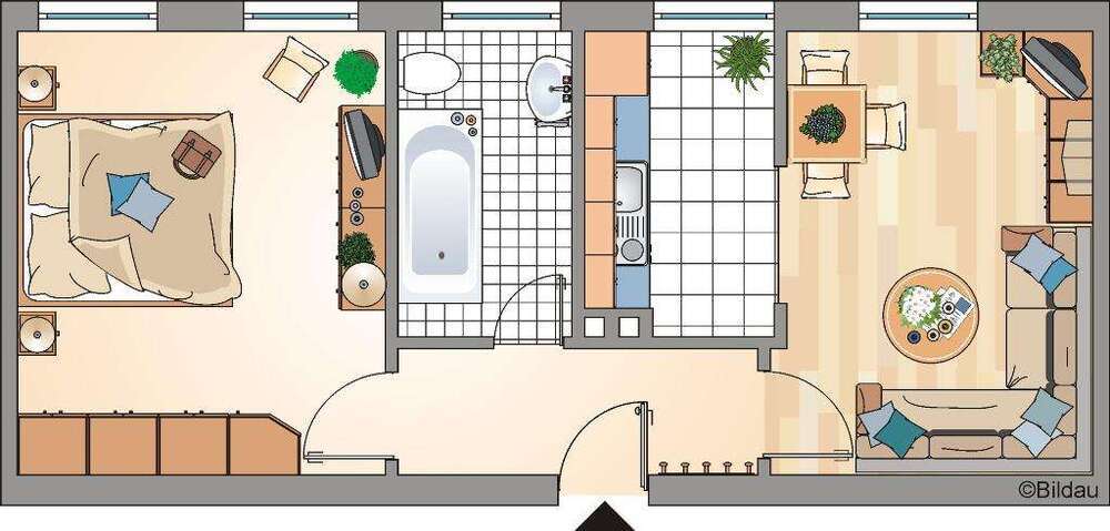 Wohnung zum Mieten in Recklinghausen 184,48 € 44.5 m²