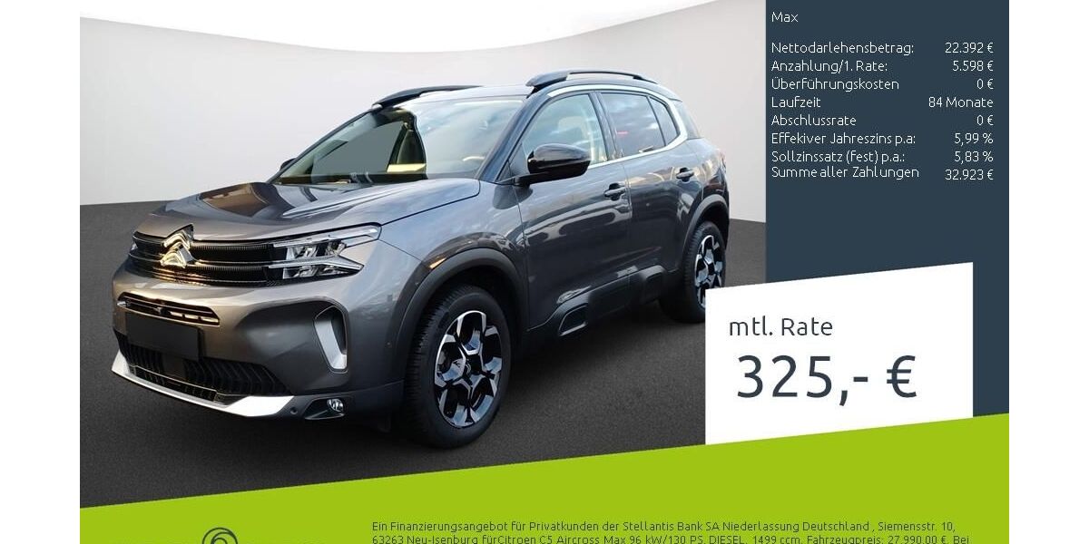 Citroen C5 Aircross 8.797 km 27.479 &euro; Dülmen 48249