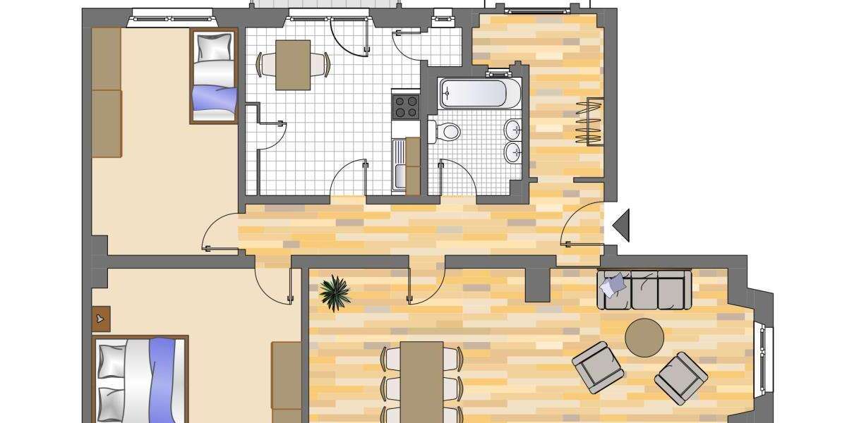Etagenwohnung Dortmund Gartenstadt - 4 Zimmer, 103 m&sup2;, 939&euro; | Angebot:26890095
